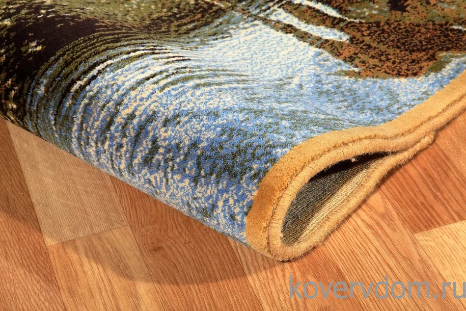 Шерстяной пейзажный ковер Hunnu 6S1027 82 водопой