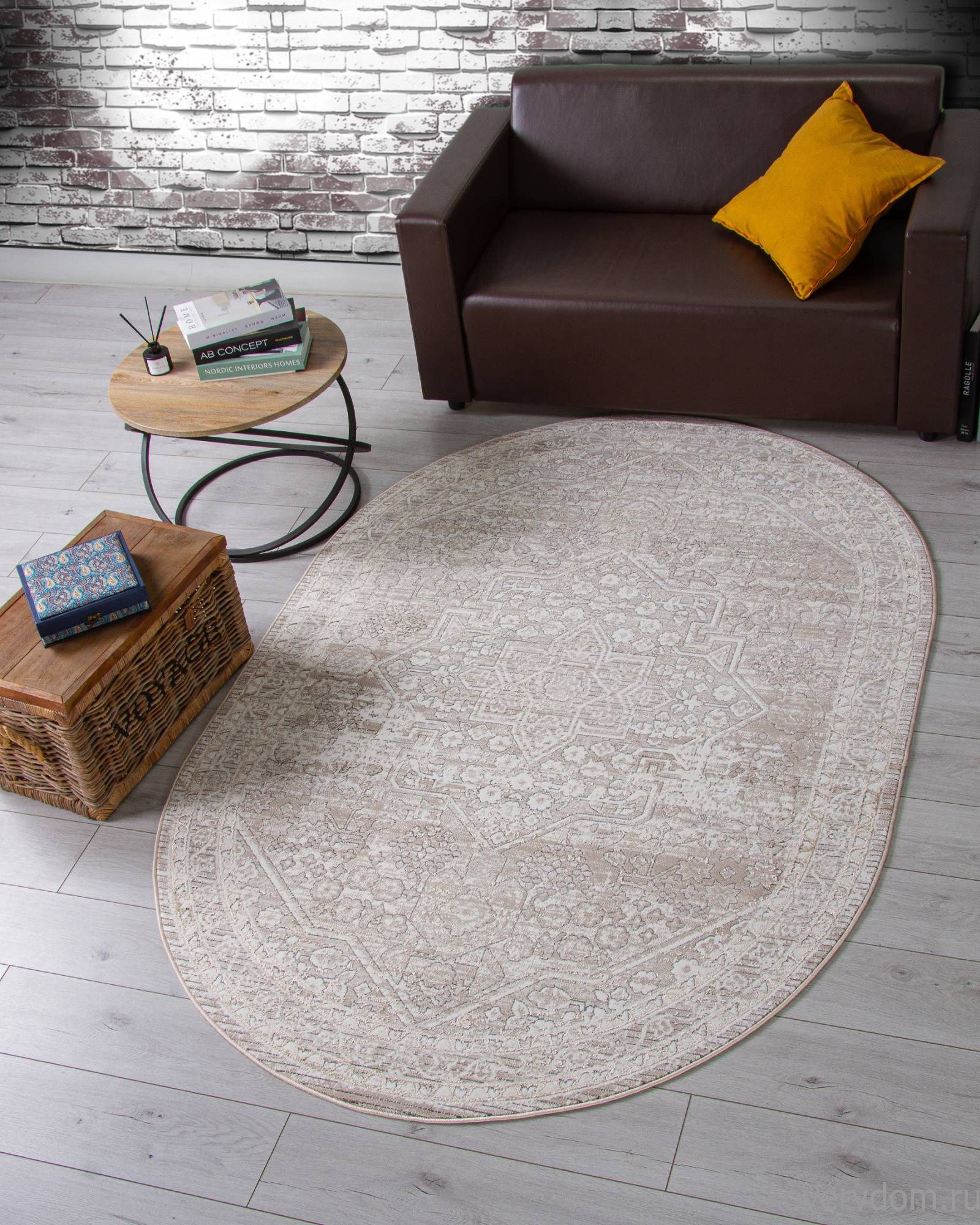 Ковер NOVA 04293A BEIGE FDY / CREAM HB Овал