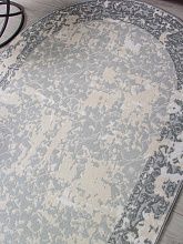 Круглый ковер CUBA F268 BLUE Овал