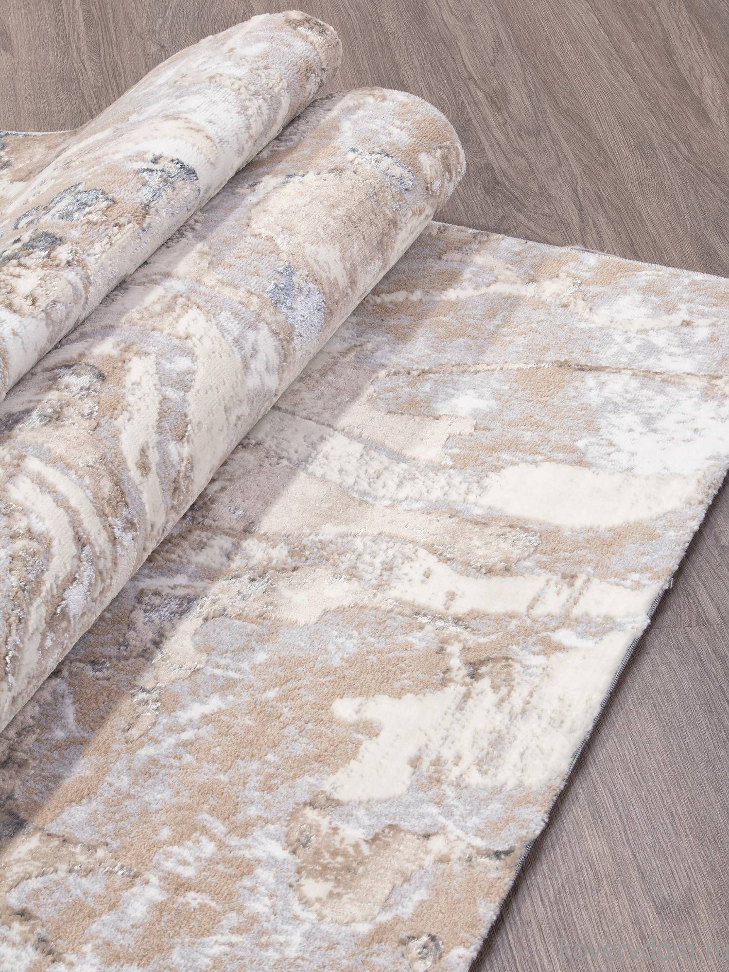 Ковер PERU D070A CREAM SHIRINK / BLUE FDY