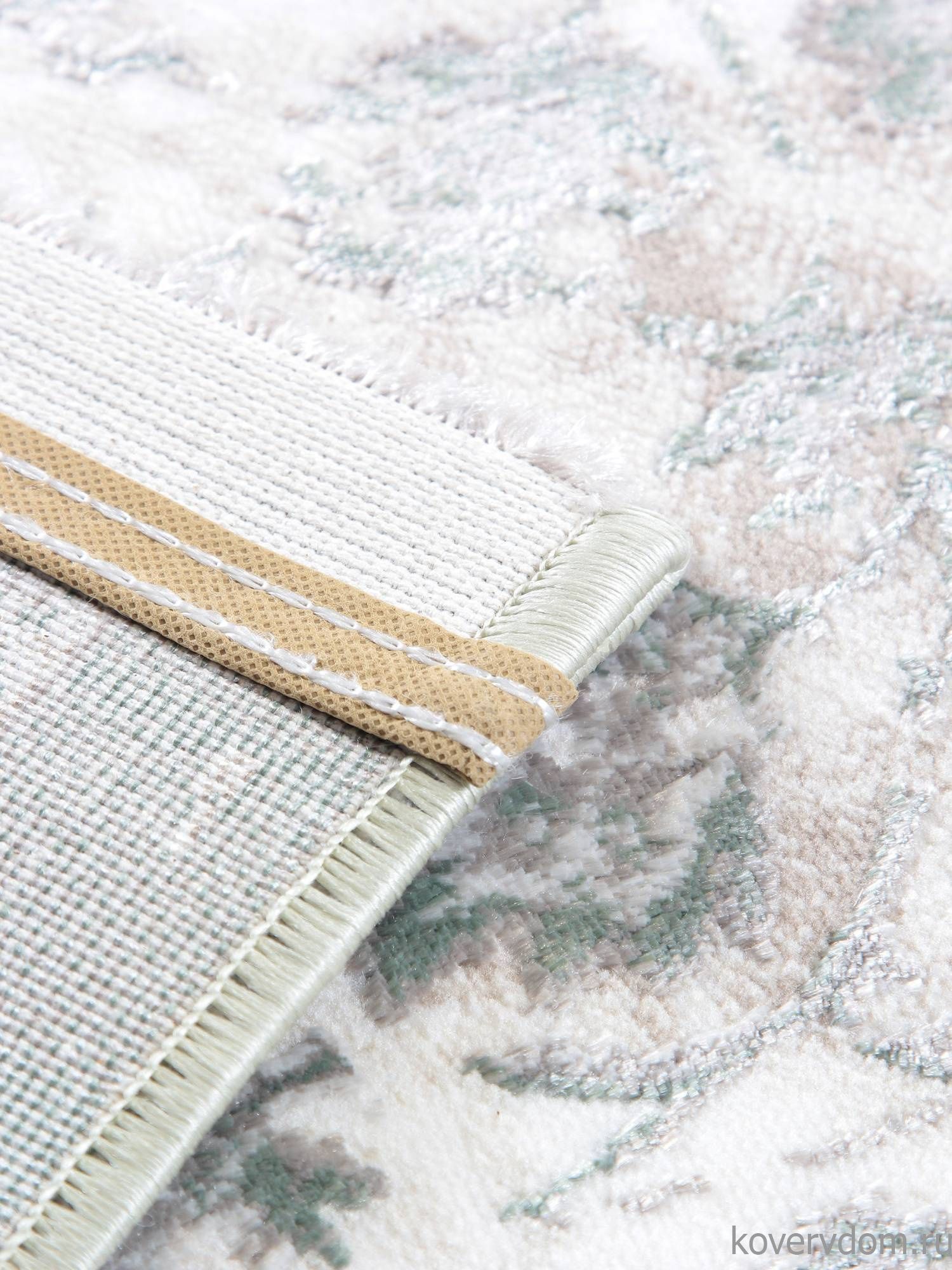 Ковер LILY 8504A S.WHITE / P.GREEN