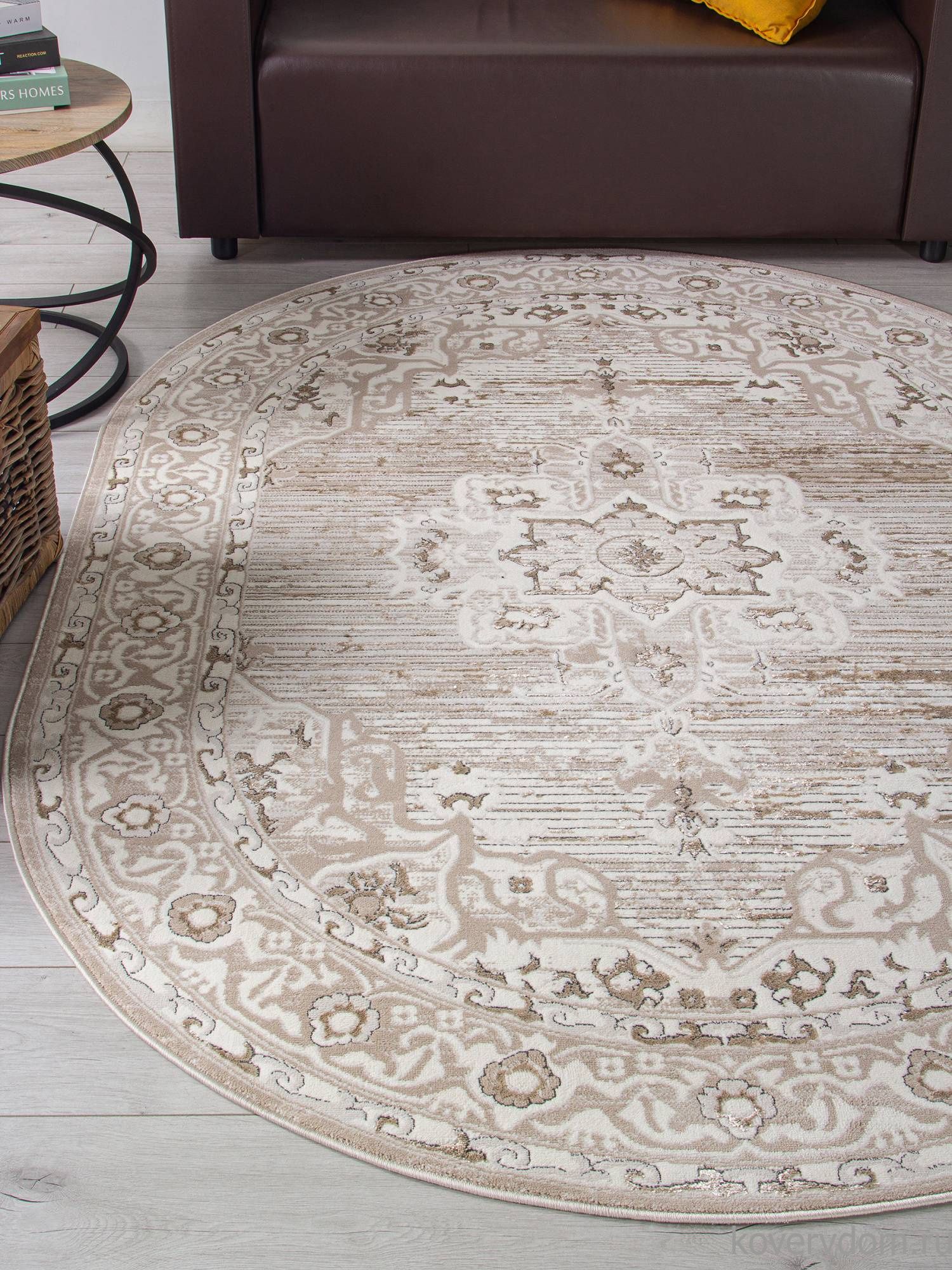 Ковер NOVA 04089A CREAM HB / LIGHT GRI HB Овал Ковер NOVA 04089A CREAM HB / LIGHT GRI HB Овал