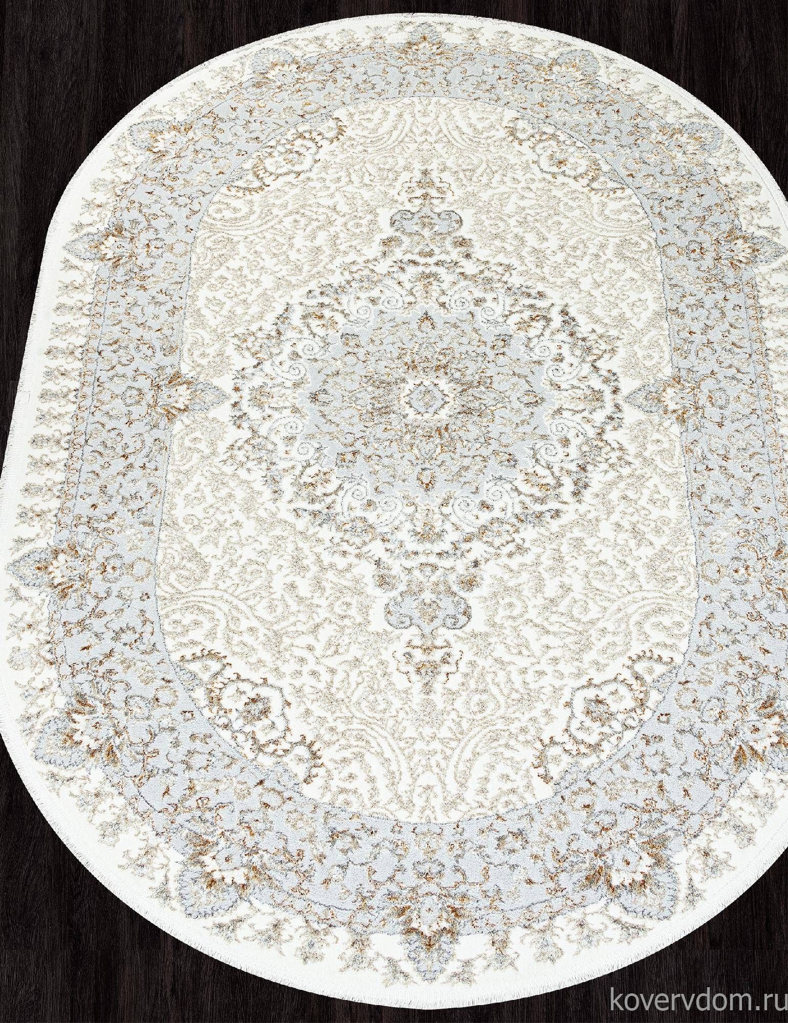 Ковер SAHARA-A 06066A CREAM FDY / CREAM HB Овал Ковер SAHARA-A 06066A CREAM FDY / CREAM HB Овал
