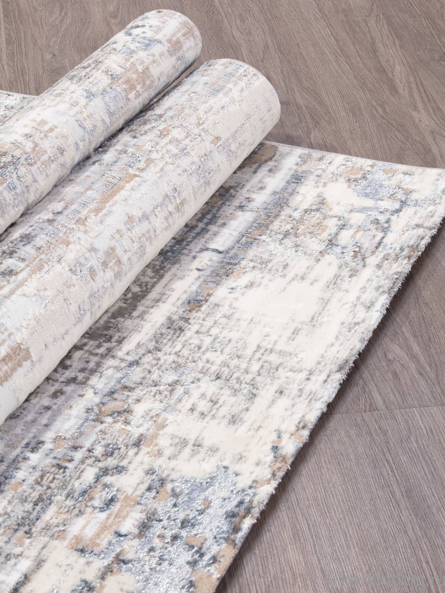 Ковер PERU D060A CREAM SHIRINK / BLUE FDY