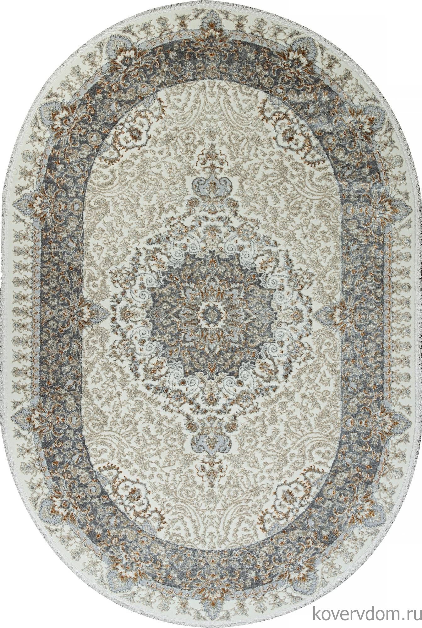 Ковер SAHARA 06066A GREY FDY / CREAM HB Овал Ковер SAHARA 06066A GREY FDY / CREAM HB Овал