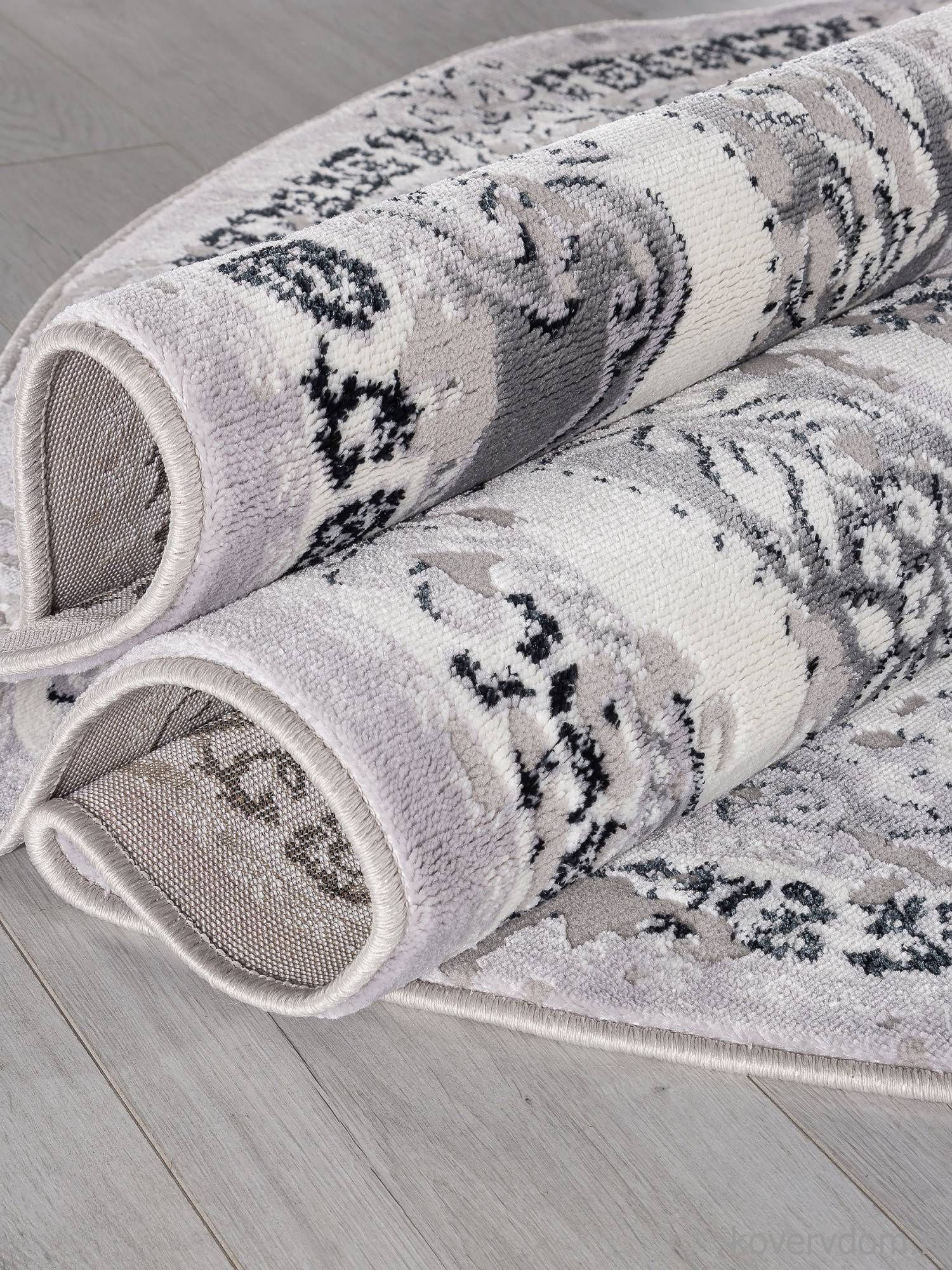 Ковер PALERMO-A F290 DARK GRAY Овал Ковер PALERMO-A F290 DARK GRAY Овал