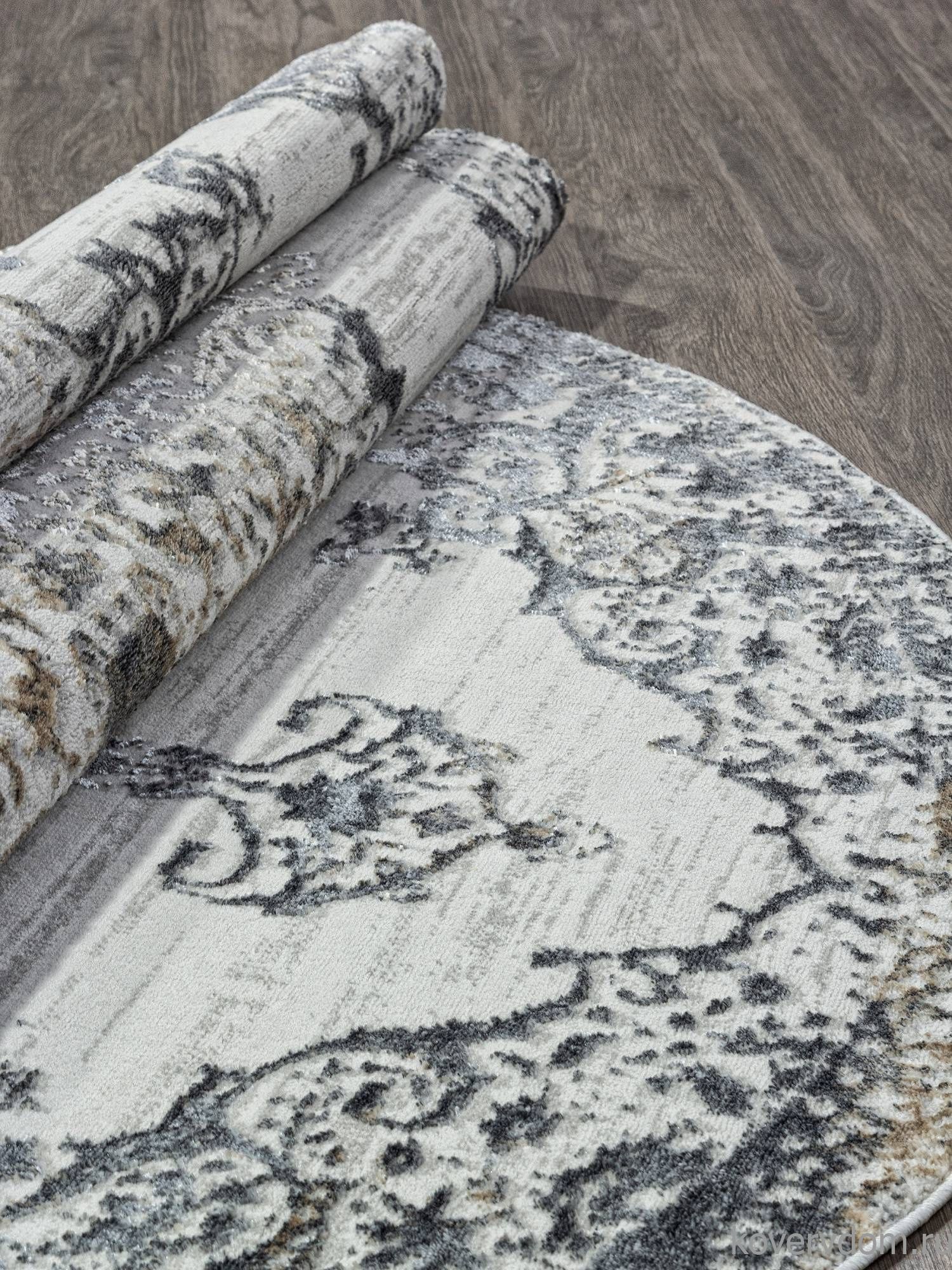 Ковер SAFARI 02469H D.GREY / GREY Овал