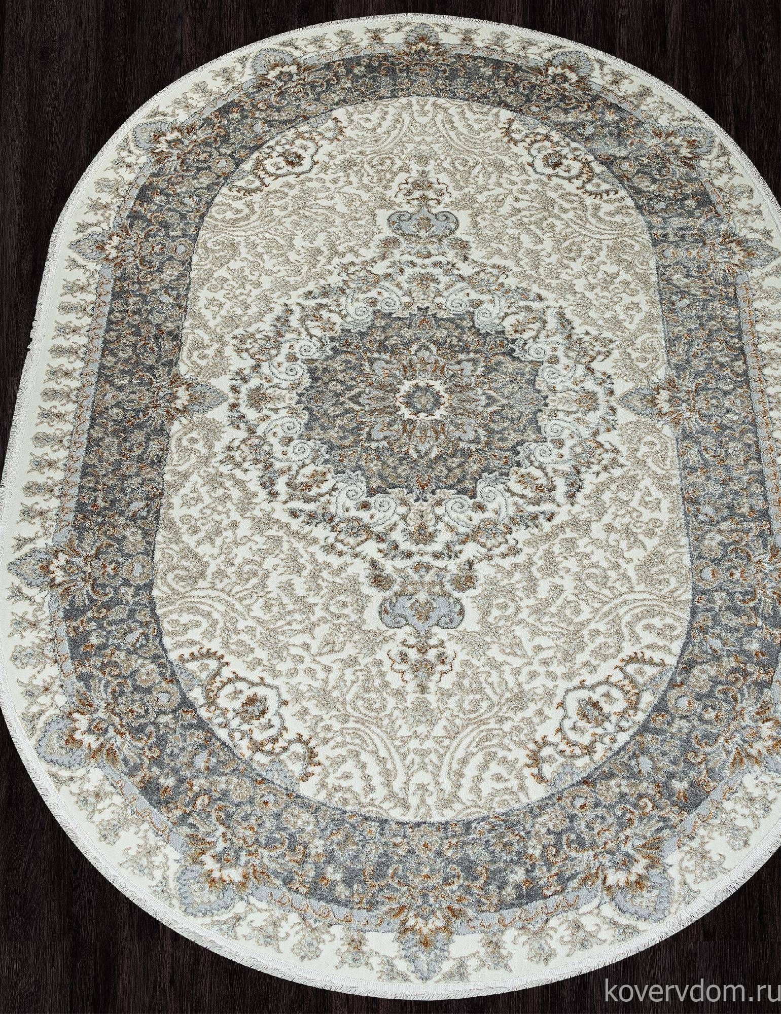 Ковер SAHARA 06066A GREY FDY / CREAM HB Овал Ковер SAHARA 06066A GREY FDY / CREAM HB Овал