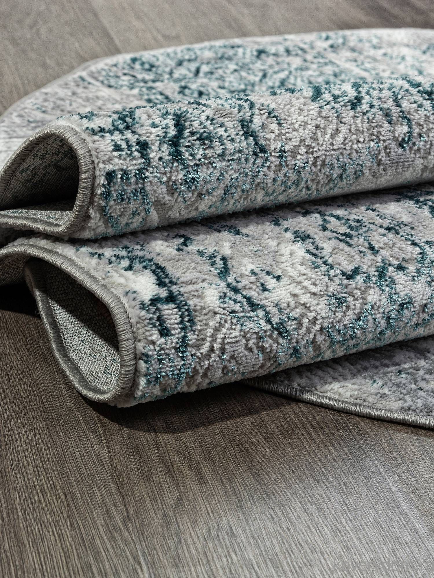 Ковер PALERMO F281 GRAY Овал