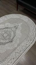 Ковер EFOR Carpet LUCCI P156A L.GRAY / L.GRAY Овал
