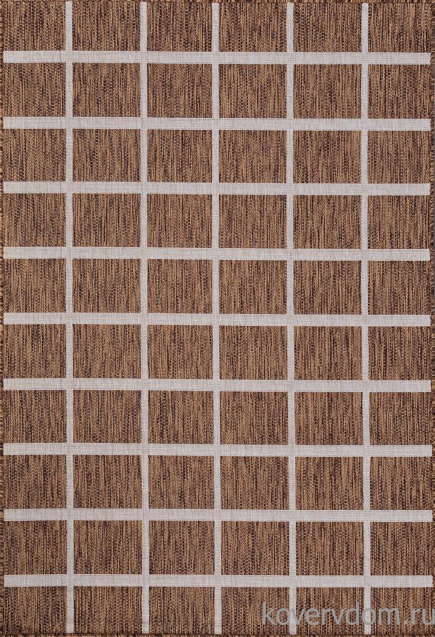 Ковер циновка VEGAS S004 BROWN-CREAM