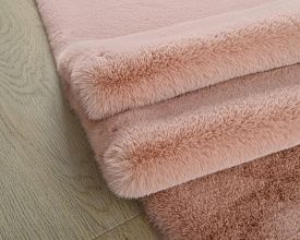 Ковер под шкуры животных из искусственного меха RABBIT PREMIUM MS1000 PINK