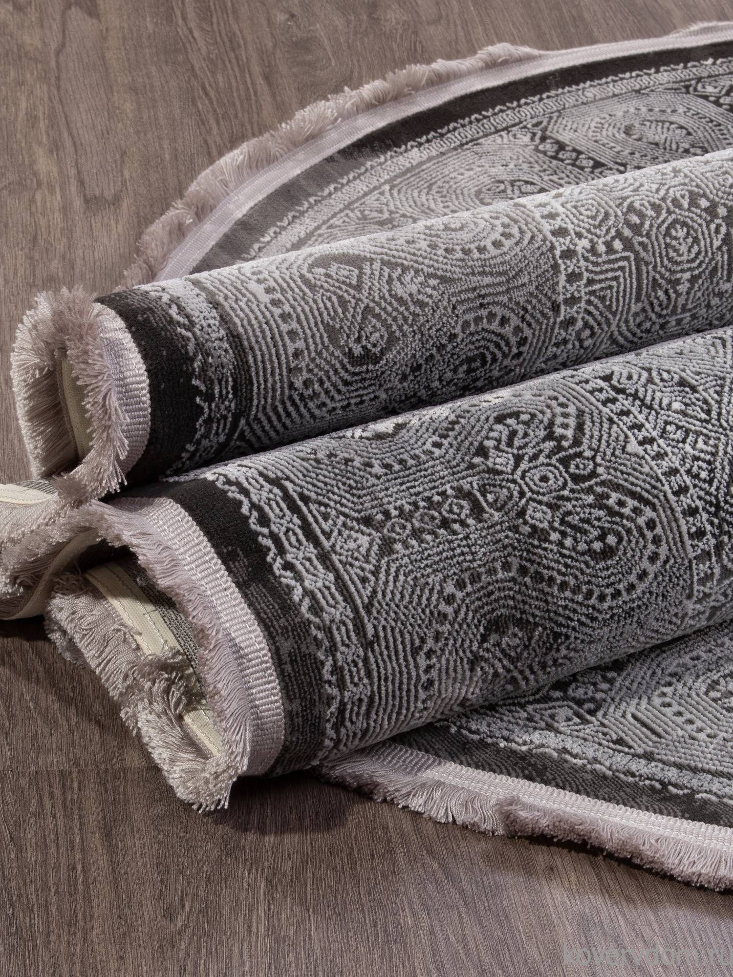 Ковер LISSABON SI003G GREY / GREY Овал Ковер LISSABON SI003G GREY / GREY Овал