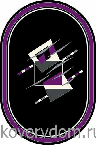 Ковер SUNRISE mrt8 BLACK-VIOLET Овал Ковер SUNRISE mrt8 BLACK-VIOLET Овал
