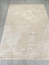 Пушистый круглый ковер SIESTA M028A LIGHT BEIGE / BEIGE