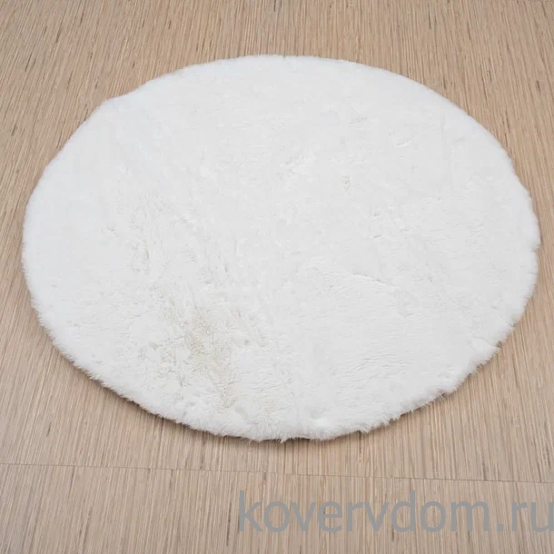 Ковер из искусственного меха Krolik 1000A T1120_CREAM круг