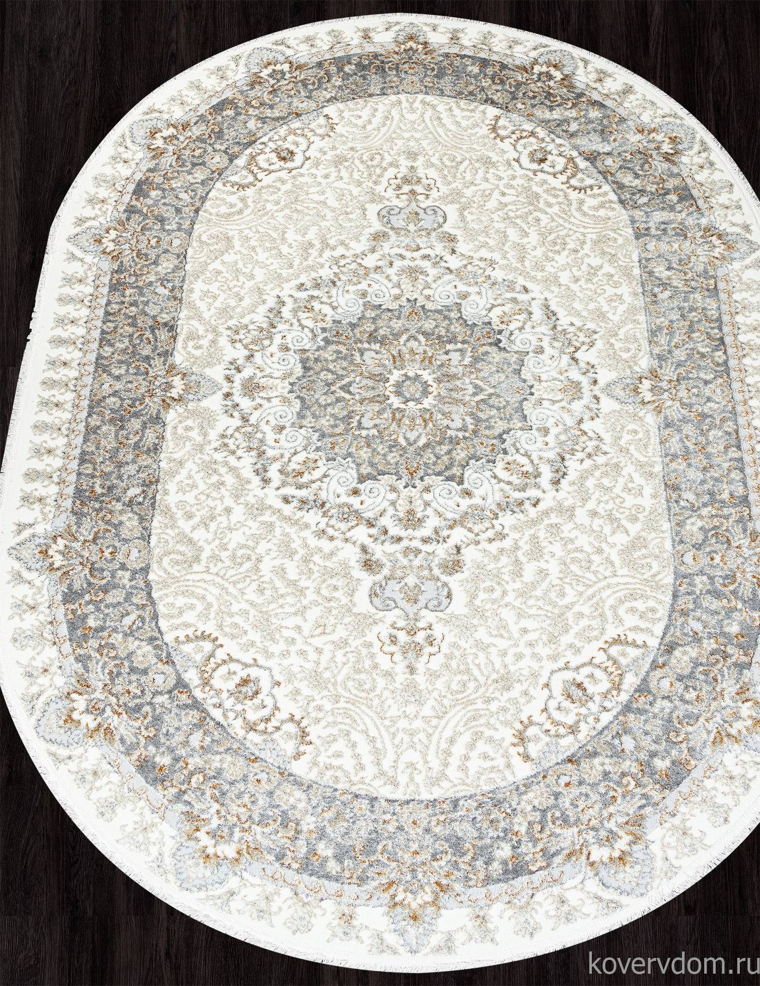 Ковер SAHARA 06066A GREY FDY / CREAM HB Овал Ковер SAHARA 06066A GREY FDY / CREAM HB Овал