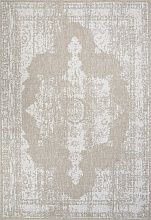 Пушистый овальный ковер-циновка KAIR S129 BEIGE