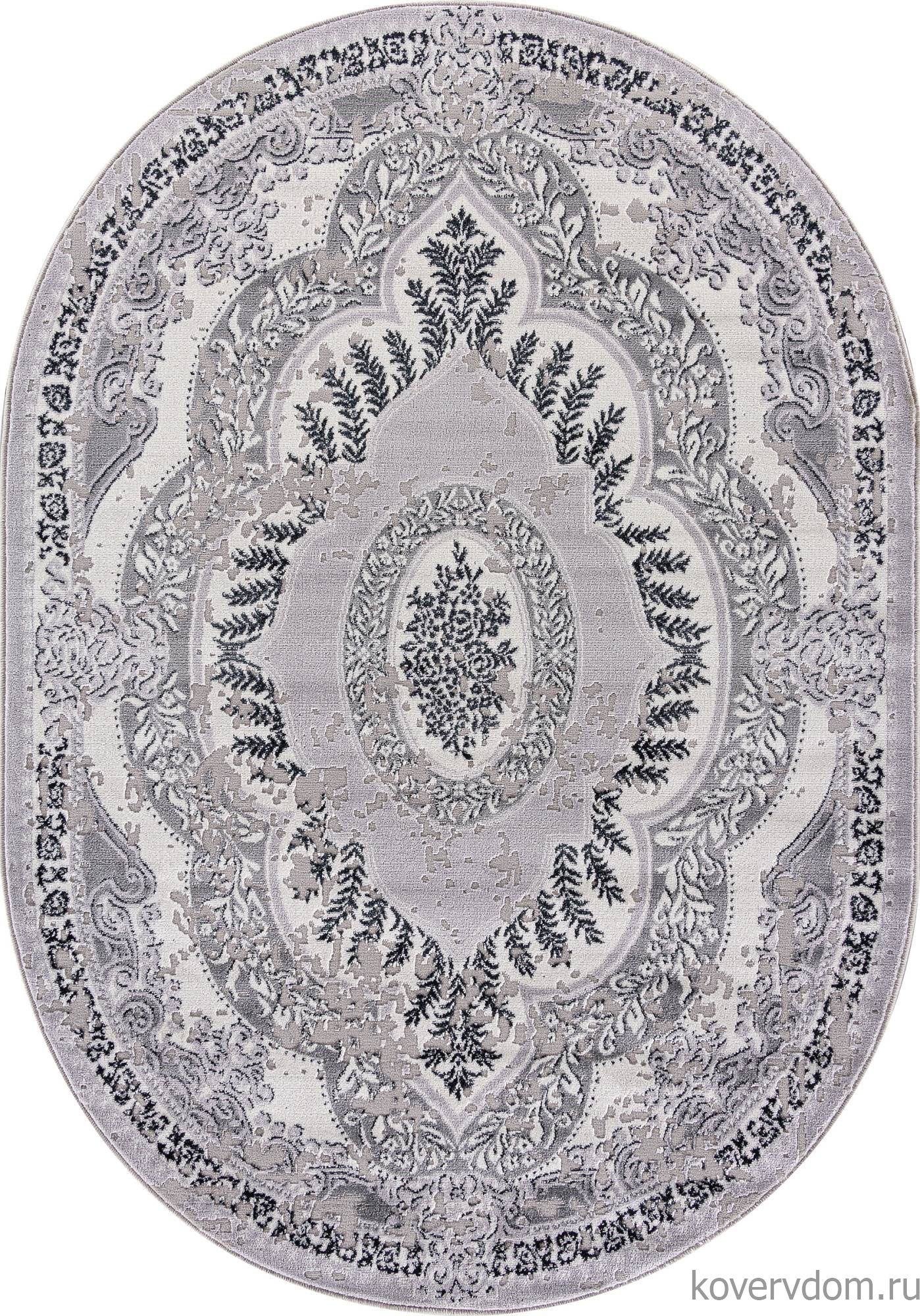 Ковер PALERMO-A F290 DARK GRAY Овал Ковер PALERMO-A F290 DARK GRAY Овал