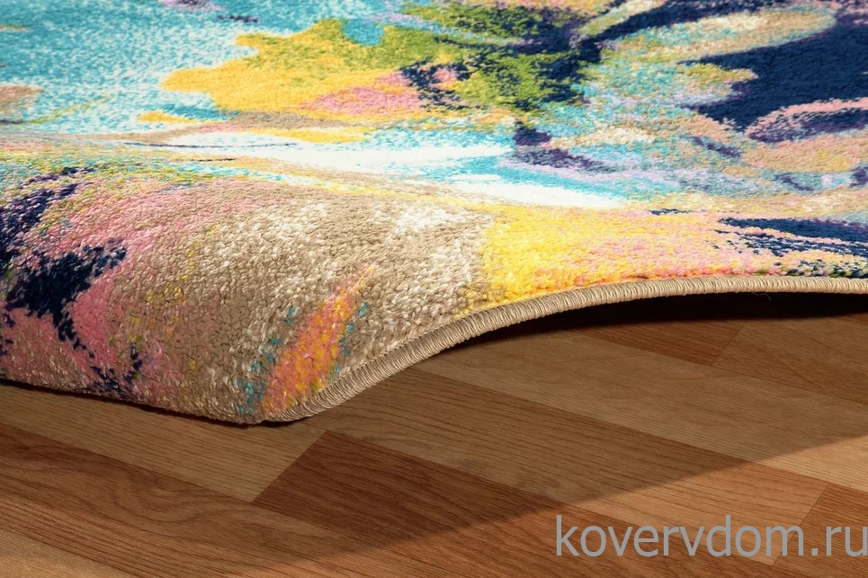 Ковер детский с цветами FUNKY TOP MAG azure