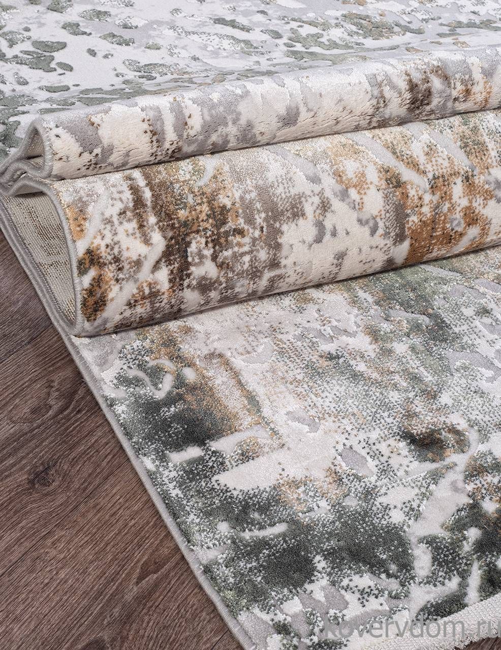 Ковер ALLURES 12123 CREAM / GREEN Ковер ALLURES 12123 CREAM / GREEN