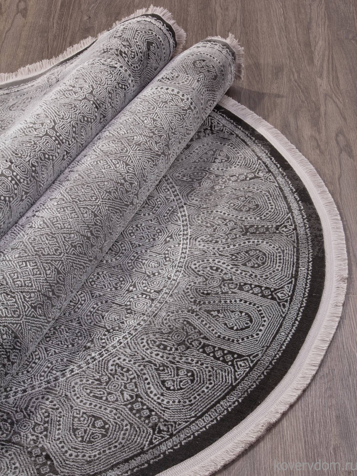 Ковер LISSABON SI003G GREY / GREY Овал Ковер LISSABON SI003G GREY / GREY Овал