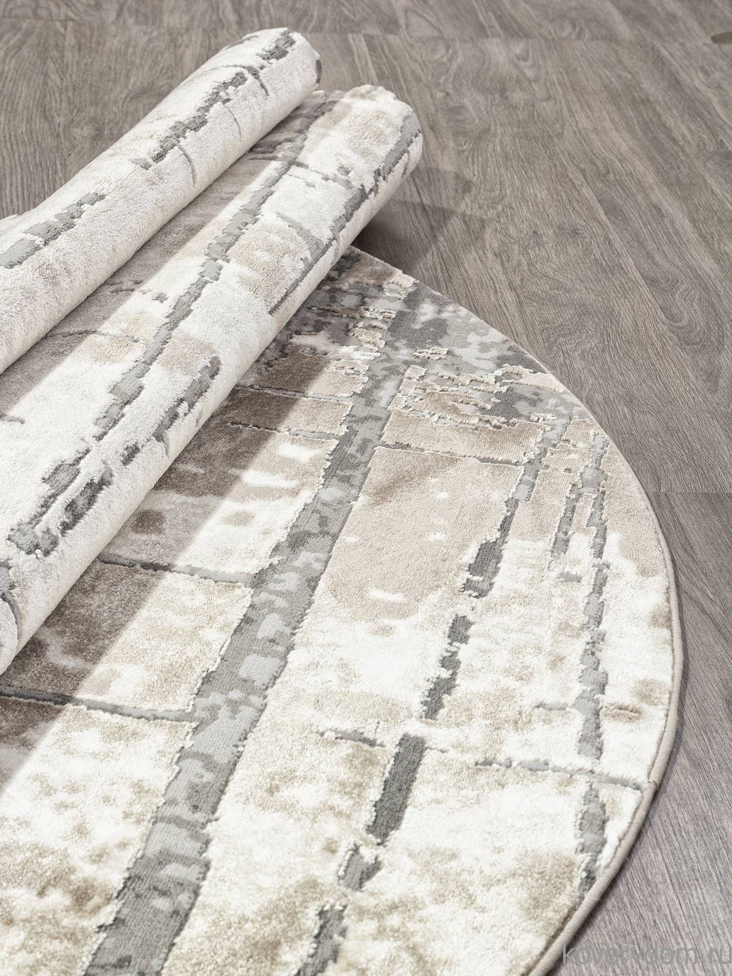 Ковер ARMINA 03802A GREY / BROWN Круг