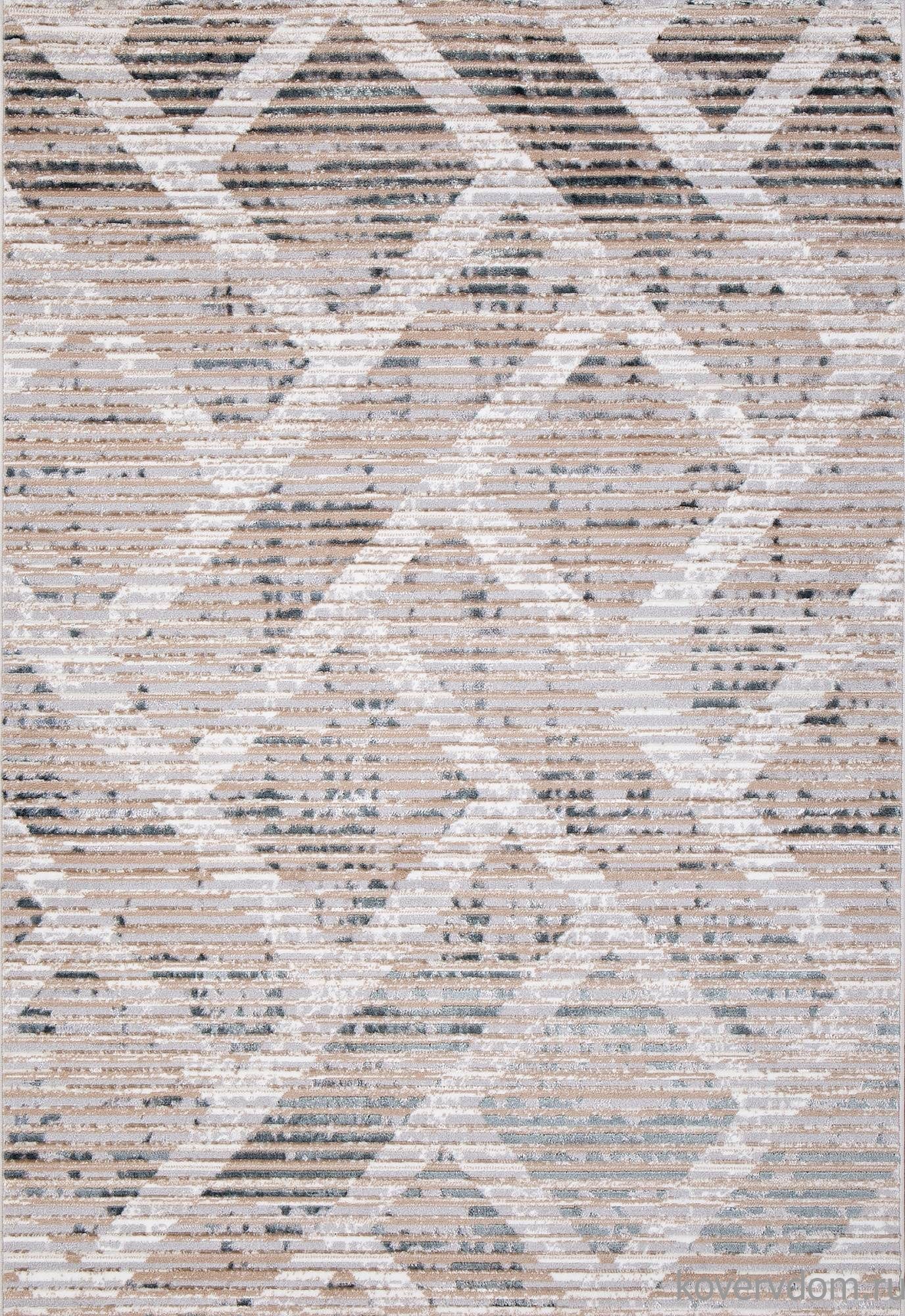 Ковер PERU L512A D.GREY SHIRINK / BLUE FDY