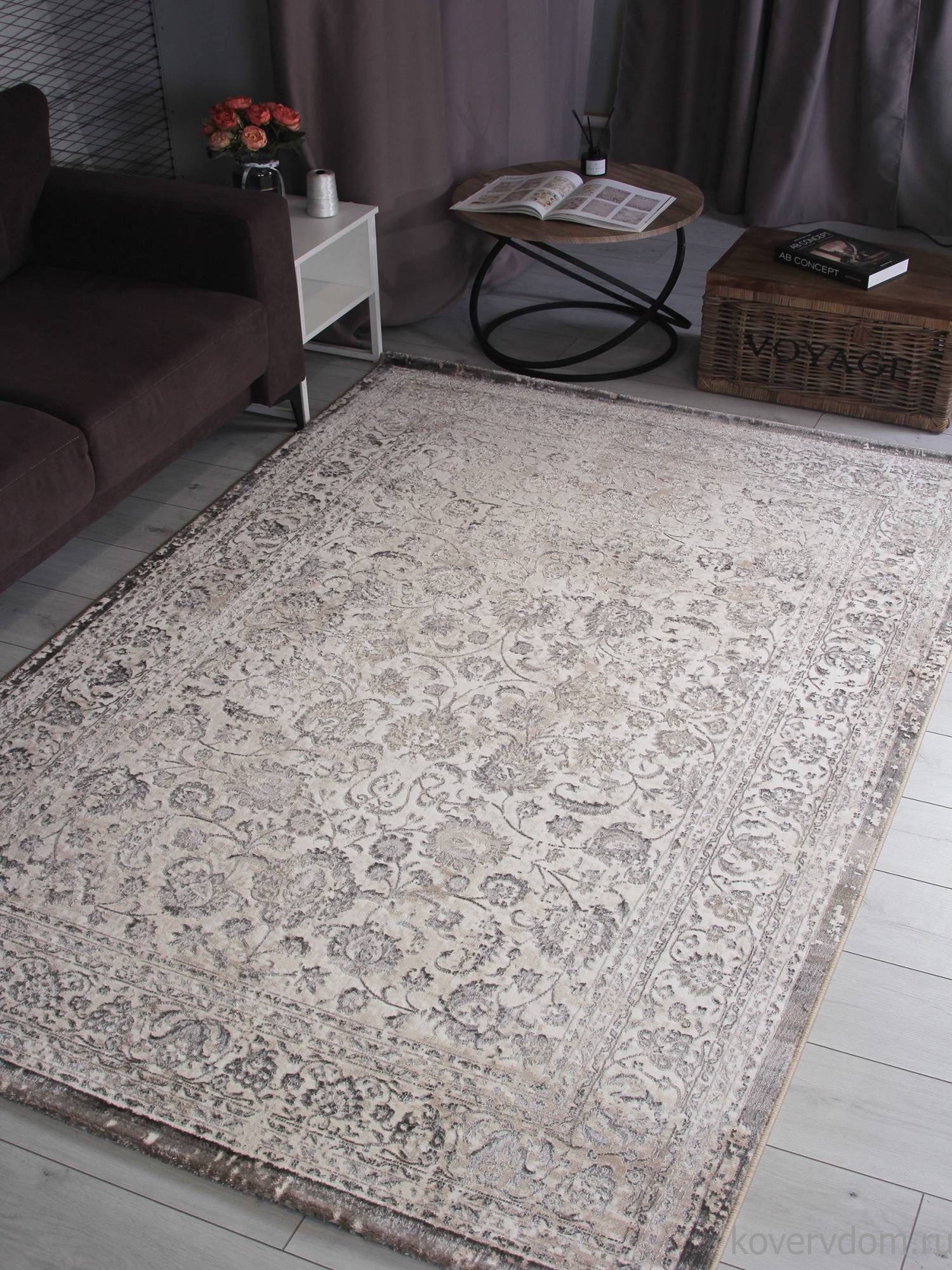 Ковер LILY 8504A S.WHITE / P.VIZON